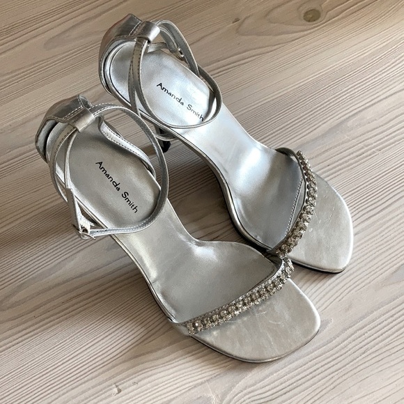 Amanda Smith Shoes - Metallic Glitter Heels